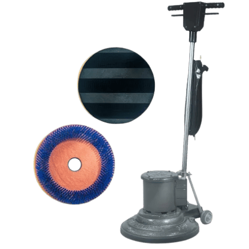 Enceradeira industrial 1/2 hp 350mm c/ escova nylon e suporte - CL350 