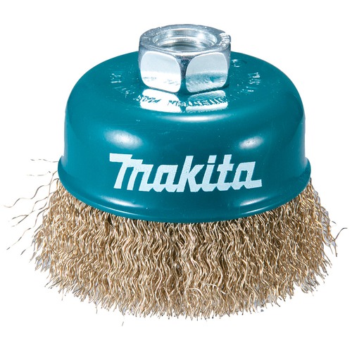 Escova de a�o tipo copo ondulada latonada 3.1/2