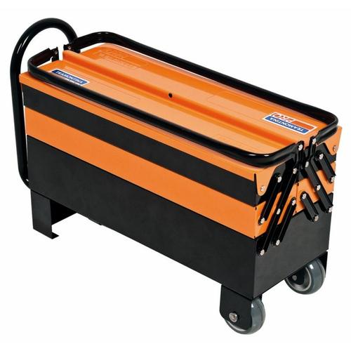 Caixa para ferramentas sanfonada com rodas e puxador 5 gavetas - Cargobox