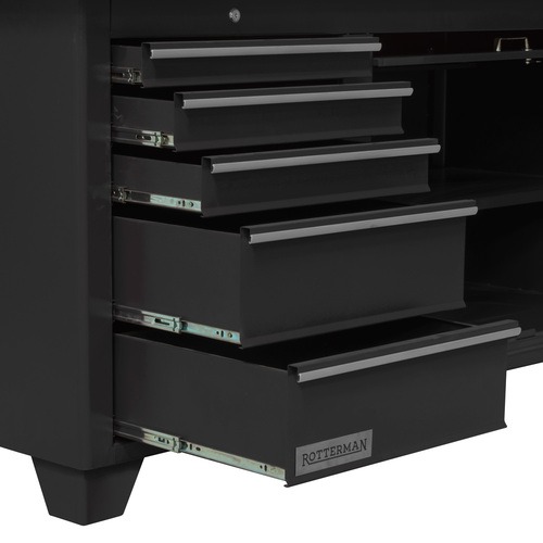 Bancada fechada com 5 gavetas e 1 porta retr�til - RLL-217AP