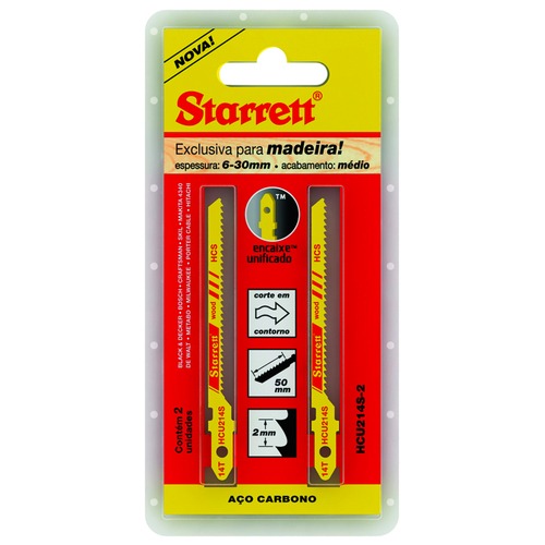 L�mina serra tico tico 82 mm 14 dentes para madeira 2 pe�as - HCU214S-2