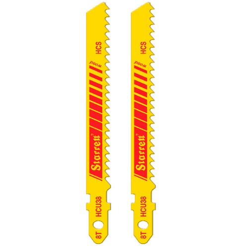 L�mina serra tico tico 100 mm 8 dentes bimetal para madeira 2 pe�as - HCU38-2