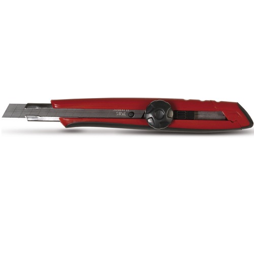 Estilete estreito 9 mm emborrachado trava girat�ria - EXACT