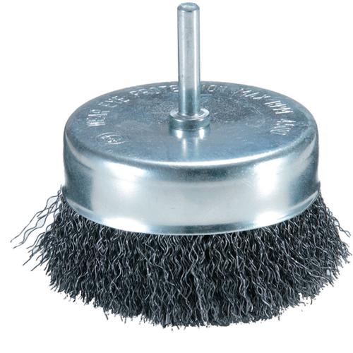 Escova de a�o tipo copo arame ondulado 1.1/2