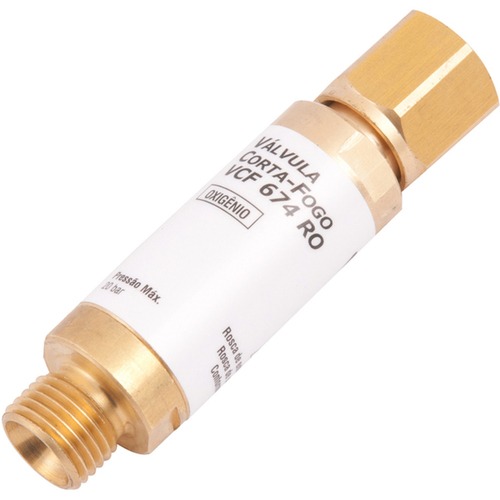 V�lvula corta fogo oxig�nio para regulador - VCF 674 RO