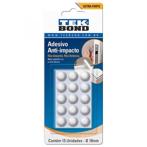Protetor adesivo anti-impacto gota 10 mm com 15 unidades