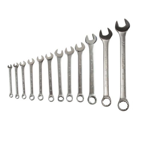 Jogo de chave combinada de 6 a 22 aço cromo vanádio com 12 peças Jogo de chave combinada de 6 a 22 aço cromo vanádio com 12 peças