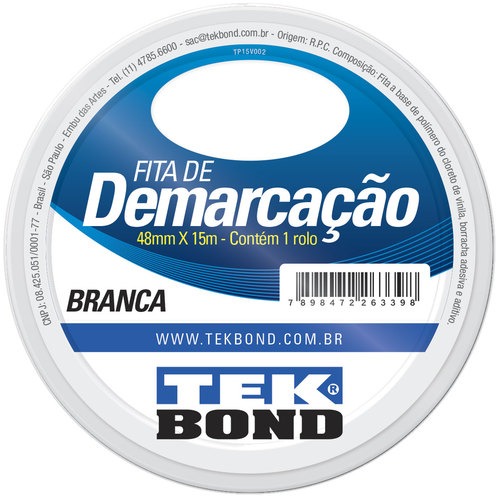 Fita adesiva para demarca��o 48 mm x 15 m 
