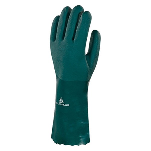 Luva de pvc �spera 35 cm verde G