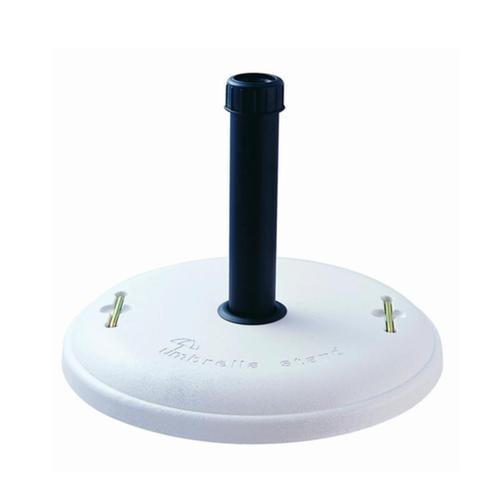 Base para guarda-sol e ombrelone em concreto branco 22 kg - 26201 Base para guarda-sol e ombrelone em concreto branco 22 kg - 26201