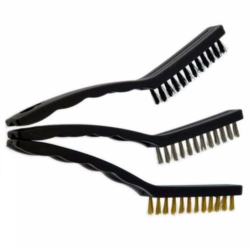 Jogo de escovas manuais aço carbono 3 peças - 748639 Jogo de escovas manuais aço carbono 3 peças - 748639