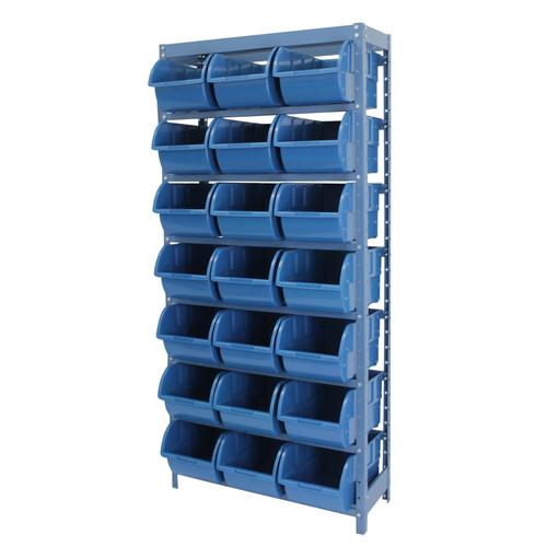 Estante met�lica com 21 gavetas n�7 azul - NE21/7A