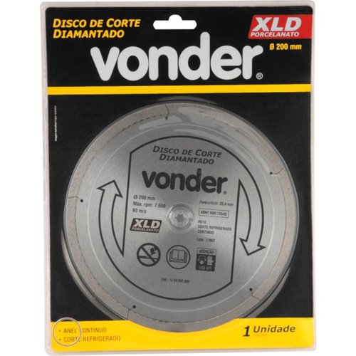Disco diamantado cont�nuo 200 mm para porcelanato