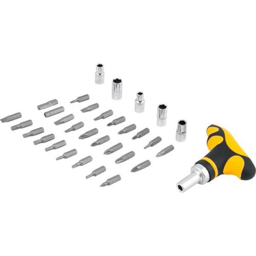 Jogo de bits com 32 pe�as encaixe sextavado 1/4