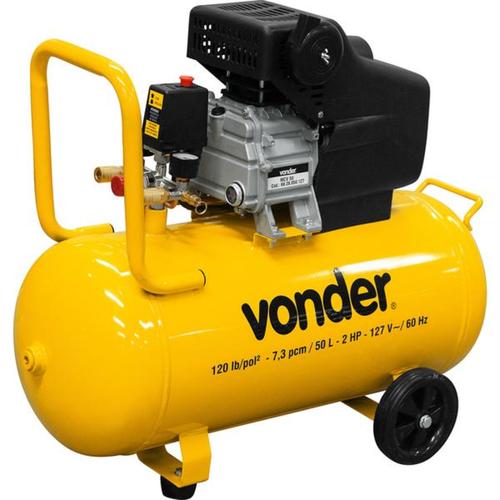 Compressor de ar 7,3 pés 50 litros 2 hp - MCV50 110V Compressor de ar 7,3 pés 50 litros 2 hp - MCV50 110V