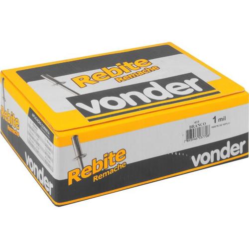 Rebite de repuxo 4,8 x 10 mm branco 510 com 1000 pe�as