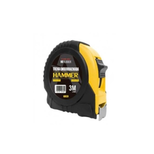 Trena emborrachada com fita de a�o 16 mm x 3 m com trava - GYTE3000S