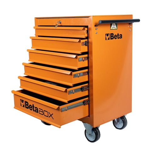 Carrinho para ferramentas 6 gavetas laranja - CO4-BOX Carrinho para ferramentas 6 gavetas laranja - CO4-BOX
