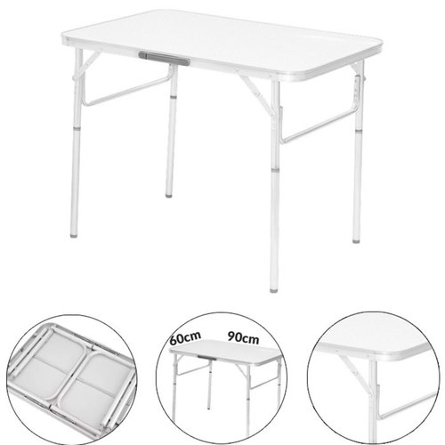 Mesa de alum�nio dobr�vel com tampo de mdf 90 x 60 cm - 695838