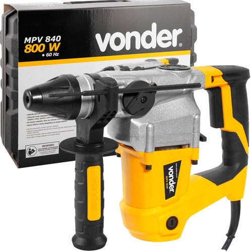 Martelete Perfurador e Rompedor 800 watts 4 joules com maleta SDS Plus - MPV840 220V Martelete Perfurador e Rompedor 800 watts 4 joules com maleta SDS Plus - MPV840 220V