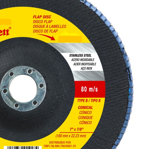Disco de lixa flap disc cônico 4.1/2 Disco de lixa flap disc cônico 4.1/2