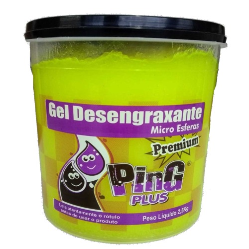 Gel desengraxante micro esfera 2,5 Kg amarelo - Ping Plus
