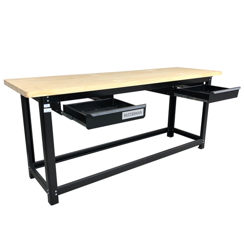 Bancada desmont�vel aberta de 2.000 x 600 mm com tampo de pinus