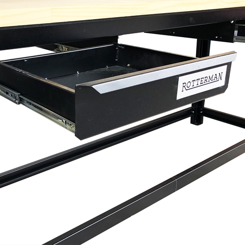 Bancada desmont�vel aberta de 2.000 x 600 mm com tampo de pinus