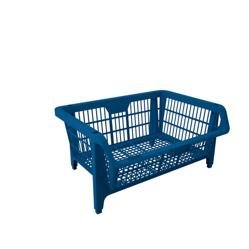 Cesto expositor 570 x 280 x 420 mm azul 5 pe�as - Pr�tico