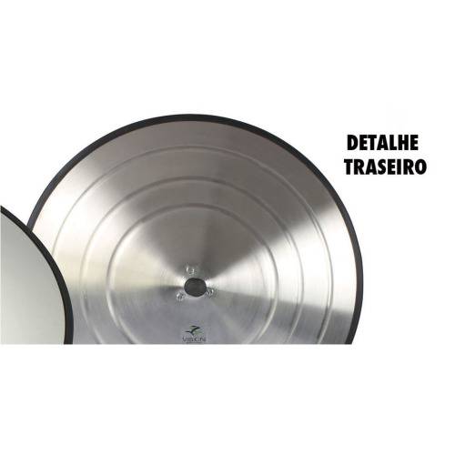 Espelho Panor�mico 500 mm com acabamento de borracha