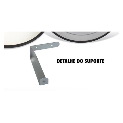 Espelho Panor�mico 500 mm com acabamento de borracha