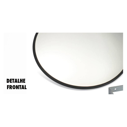Espelho Panor�mico 500 mm com acabamento de borracha