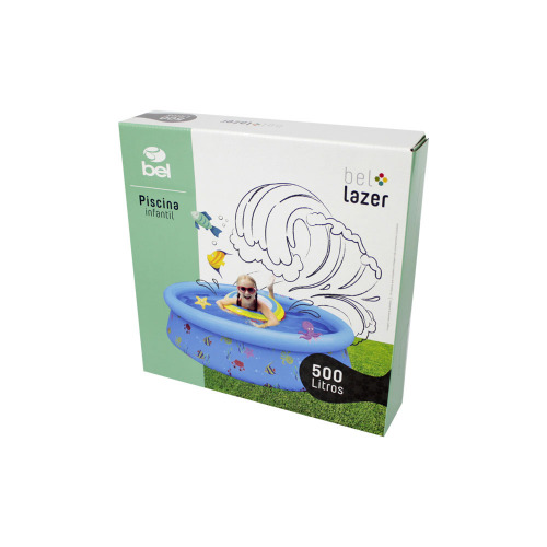 Piscina inflável infantil estampada 500 litros Piscina inflável infantil estampada 500 litros