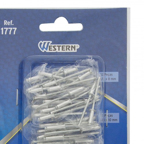 Rebite de repuxo em alum�nio com 60 pe�as - 1777