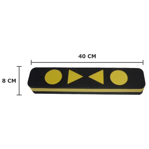 Protetor de para-choque para garagem 40 x 8 x 5 cm