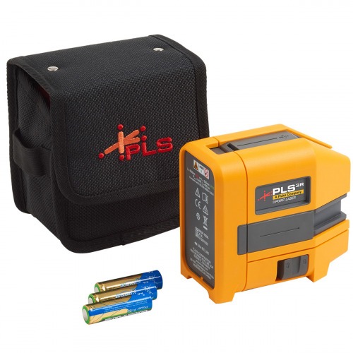 N�vel a laser 3 pontos alcance de 30 metros com acess�rios - PLS 3 R