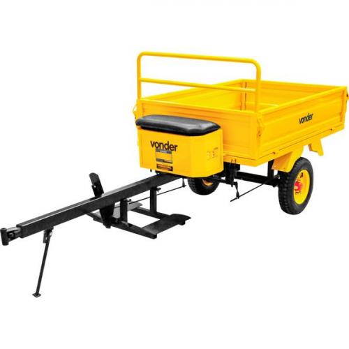 Carreta agr�cola para trator cortador de grama capacidade 300 kg