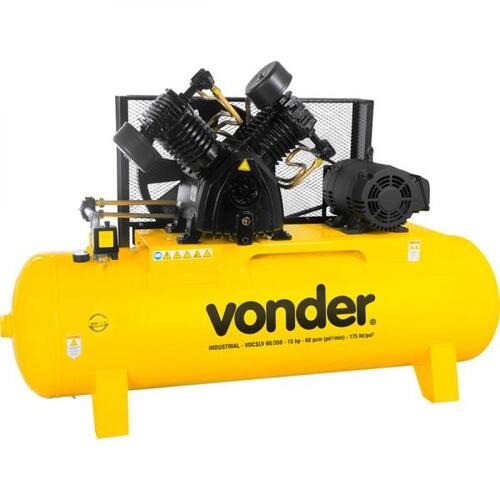 Compressor de ar 60 pés 310L 15 hp 175 lbs trifásico - VDCSLV Compressor de ar 60 pés 310L 15 hp 175 lbs trifásico - VDCSLV