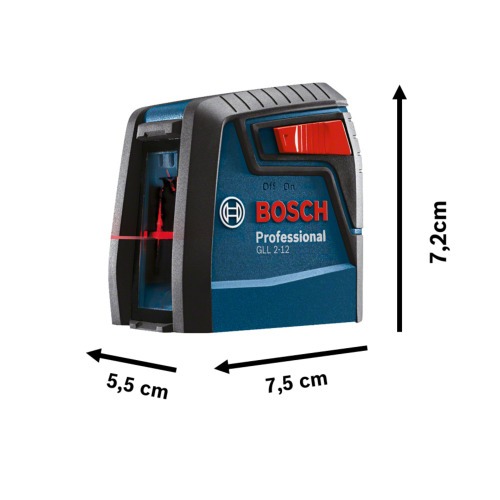 N�vel a laser 2 linhas com alcance de 12 metros - GLL 2-12