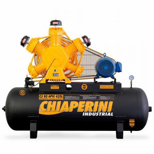 Compressor de ar 60 pés 425L 15 hp 175 lbs trifásico motor IP55 fechado - CJ 60 APW 425L Compressor de ar 60 pés 425L 15 hp 175 lbs trifásico motor IP55 fechado - CJ 60 APW 425L