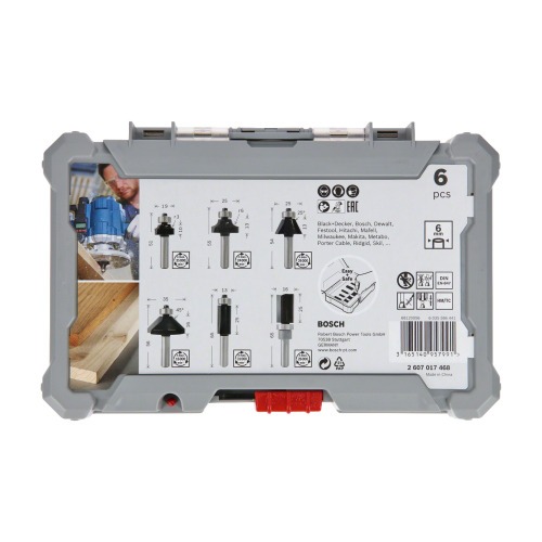 Jogo de fresas para madeira 6mm com 6 peças Jogo de fresas para madeira 6mm com 6 peças