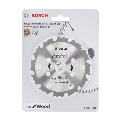 Disco de serra para madeira 110 x 20 mm com 12 dentes - Ecoline Disco de serra para madeira 110 x 20 mm com 12 dentes - Ecoline