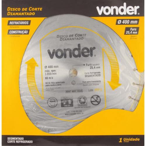 Disco diamantado segmentado 400 mm para refrat�rios - F25