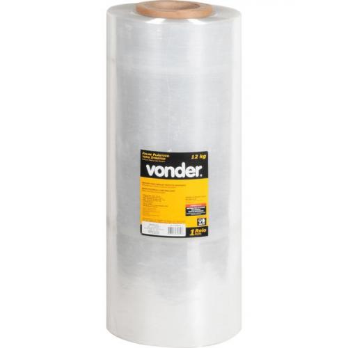 Filme Pl�stico Stretch 500 mm x 870 m 25 micra rolo 12 kg