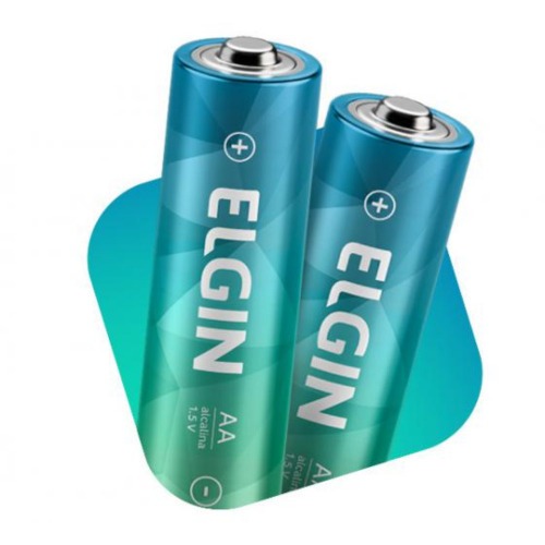 Pilha alcalina pequena AA com 2 unidades 