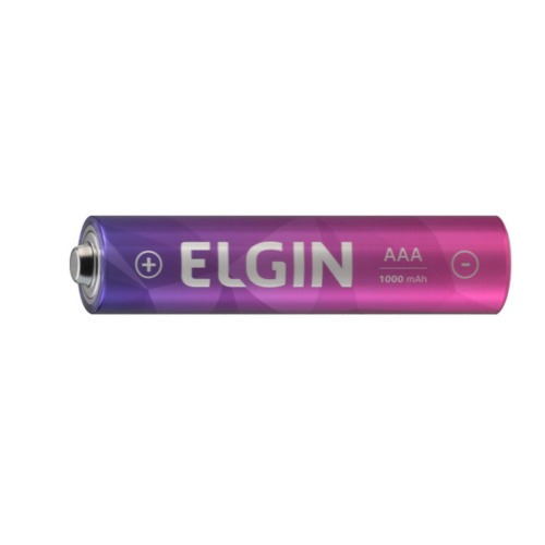 Pilha palito recarregável AAA 900 mAh com 2 unidades Pilha palito recarregável AAA 900 mAh com 2 unidades