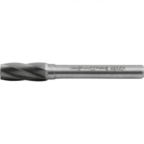 Lima rotativa cil�ndrica para alum�nio 8 x 20 mm com haste 6 mm - 43.12.600.820