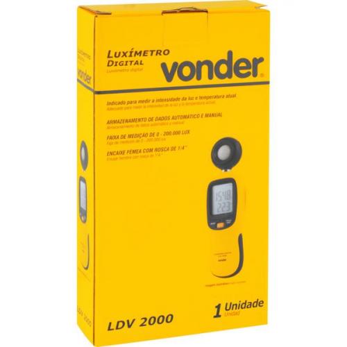 Lux�metro digital  0 - 200.000 Lux -  LDV 2000 