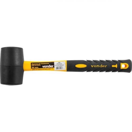 Martelo de borracha 50 mm cabo de fibra Martelo de borracha 50 mm cabo de fibra