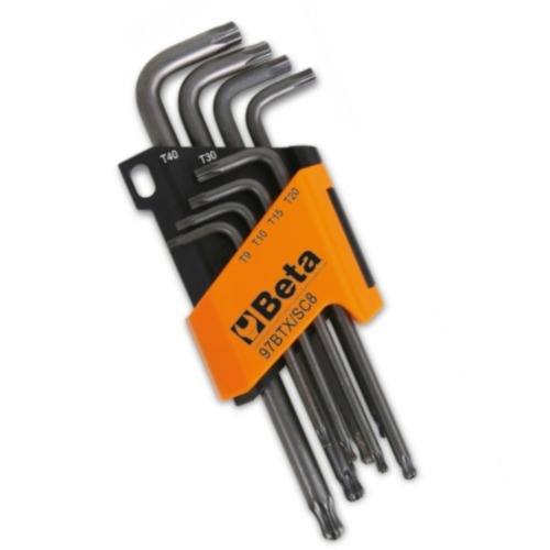 Jogo de chaves hexalobular T9 a T40 com 8 pe�as - 97BTX/SC8